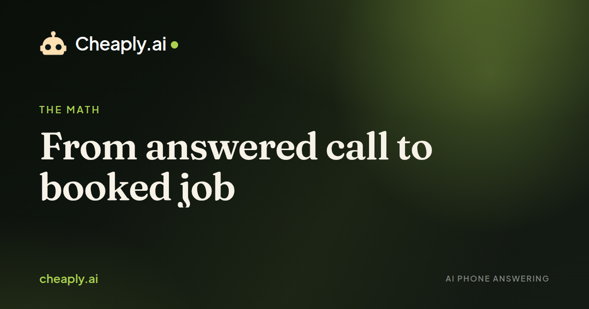 Cover image for “From answered call to booked job”