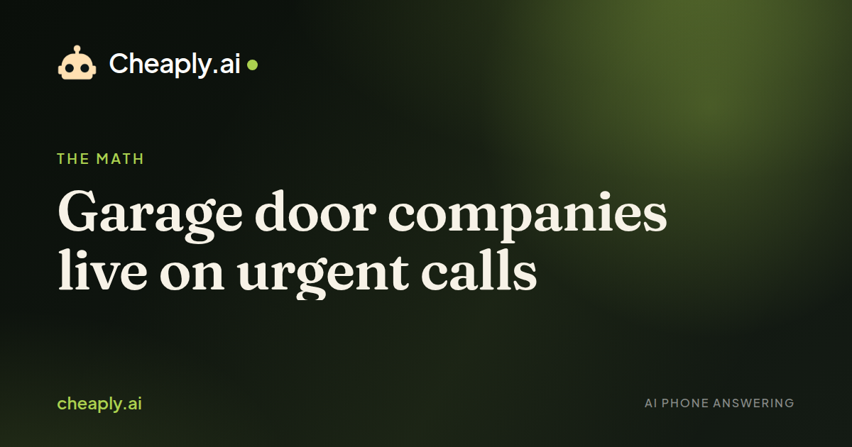 Cover image for “Garage door companies live on urgent calls”